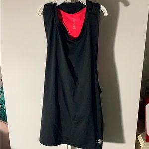 UA tank w words on back